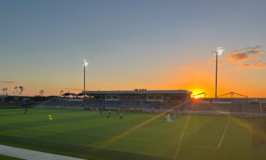 PCSC Stadium sunset