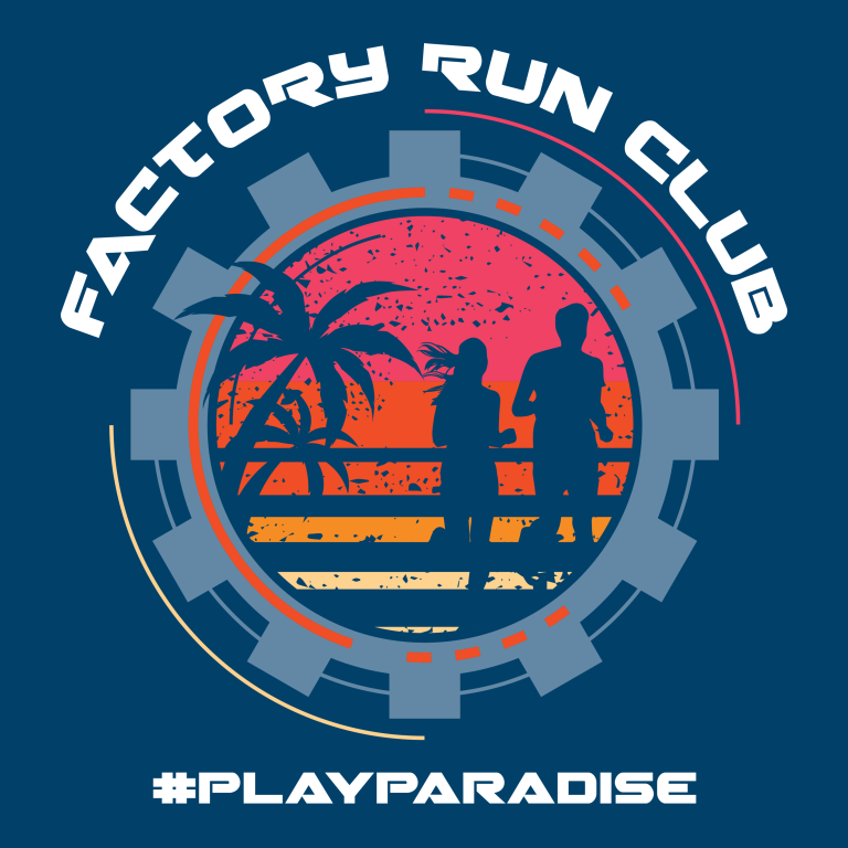 Factory Run Club Shirt logo MAIN CIRCLE WITH WORDS