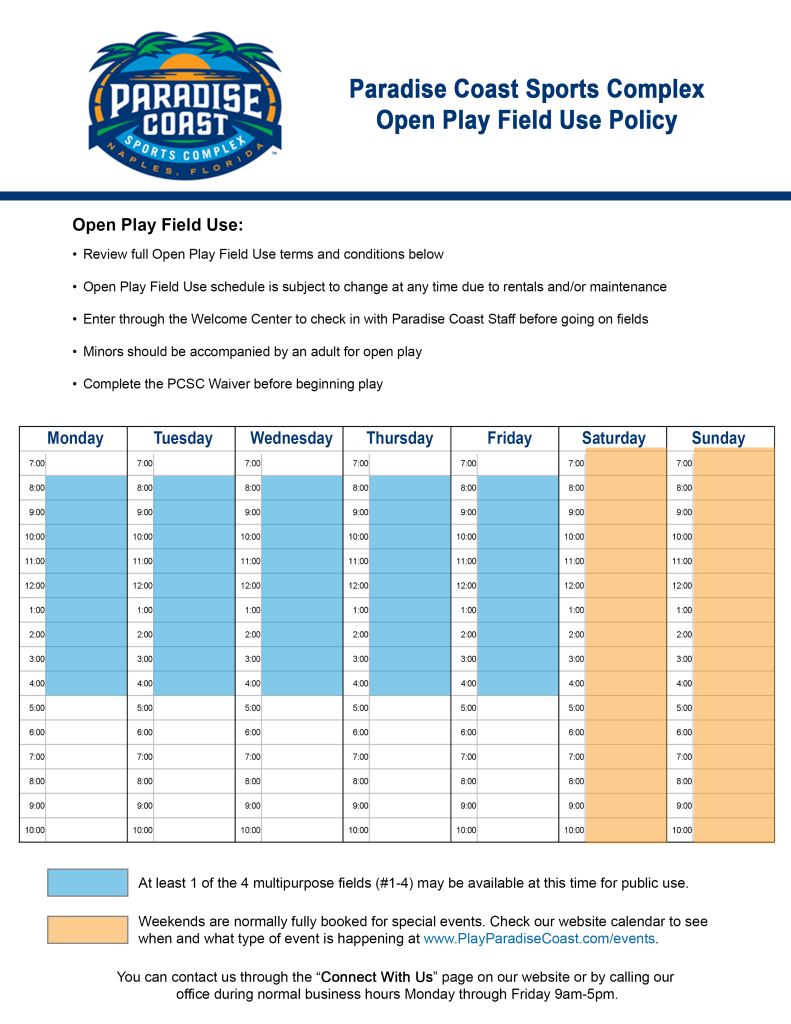 PCSC Open Play Policy Graphic1