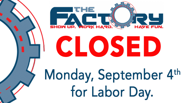 Factory Closed Announcement