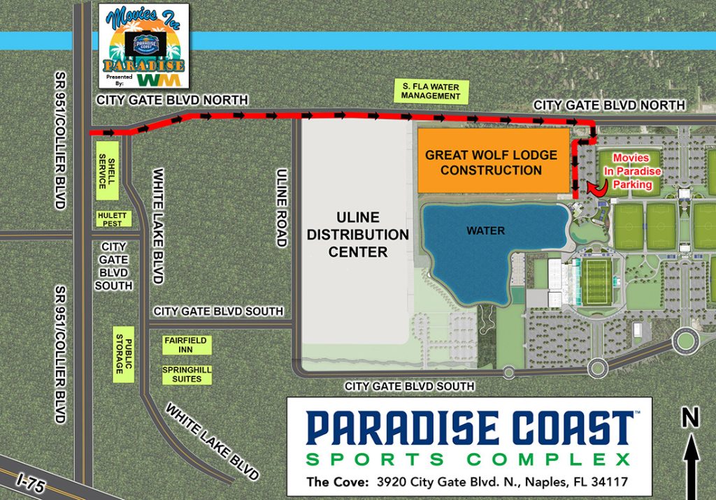 PCSC Movies In Paradise Route Map