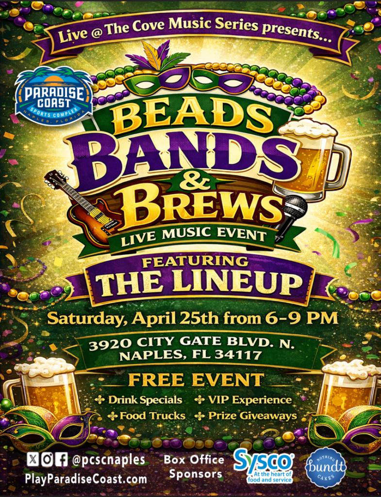 Beads,Bands,and Brews Flyer